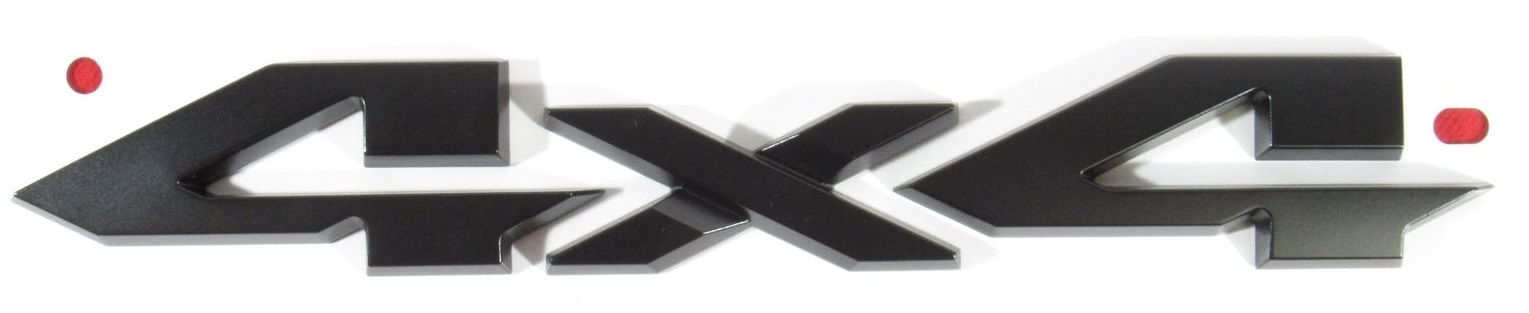 Black "4x4 Tailgate Emblem 2019-up RAM 1500 Black "4x4 Tailgate Emblem 2019-up RAM 1500
